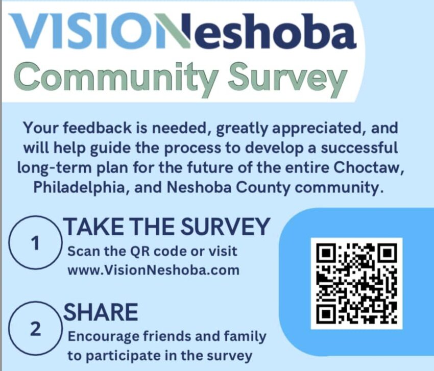 Vision Neshoba leaders say that broad community input is needed to ensure the relevance and long-term success of the plan, and they are conducting a survey.